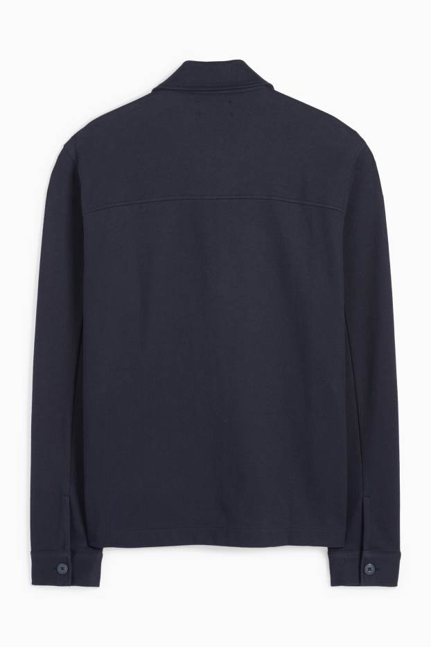 Home - Camisa jaqueta - relaxed fit - Kent - estructurada - blau fosc