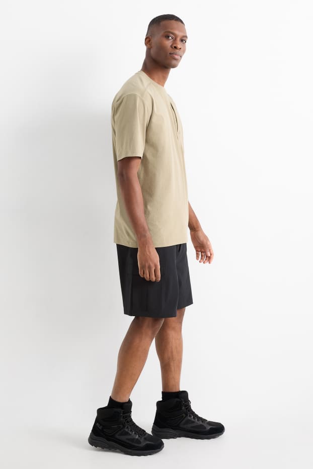 Hommes - Short cargo de sport - noir