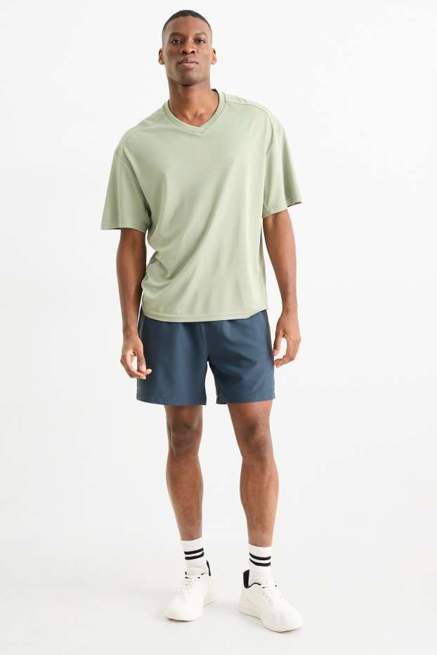 Hommes - Short de sport - bleu foncé