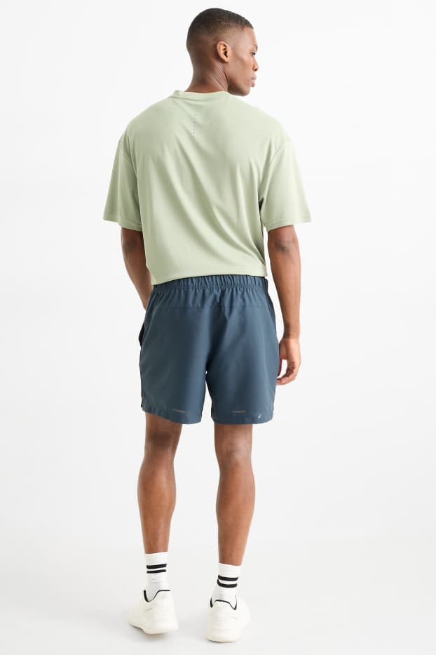 Hommes - Short de sport - bleu foncé