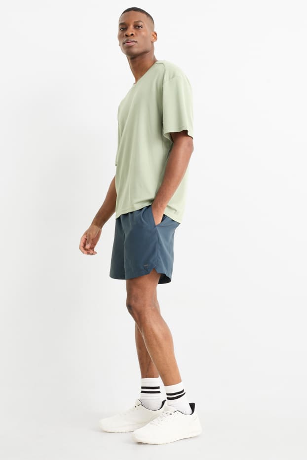 Hommes - Short de sport - bleu foncé