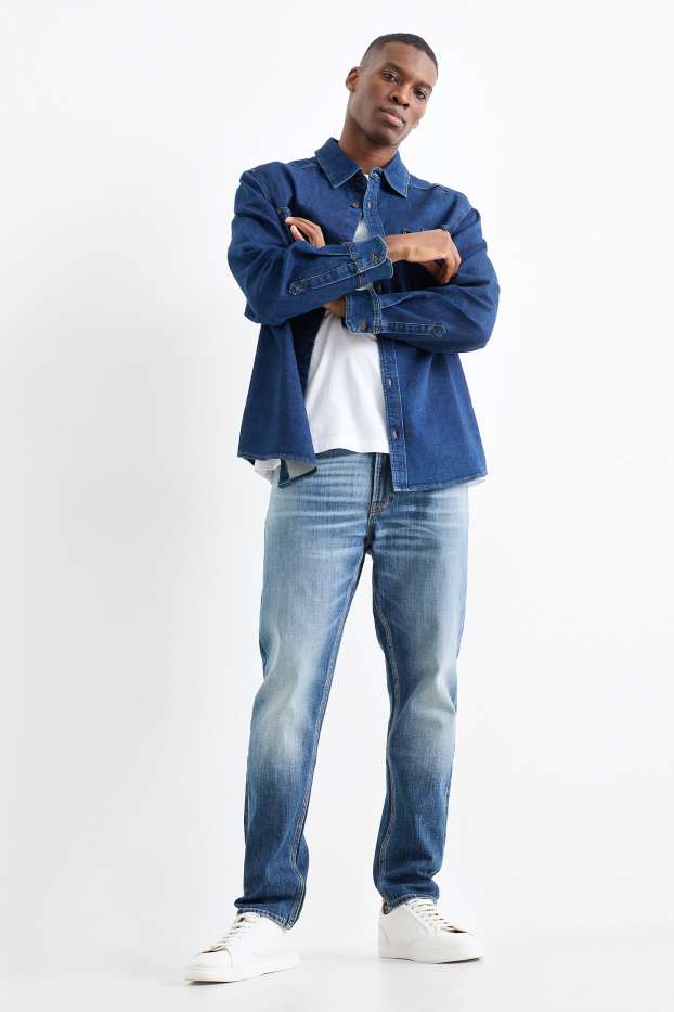 Herren - Slim Tapered Jeans - jeansblau