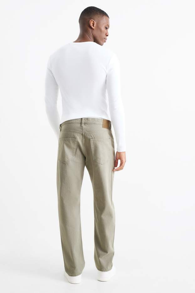 Pánské - Regular jeans - zelená