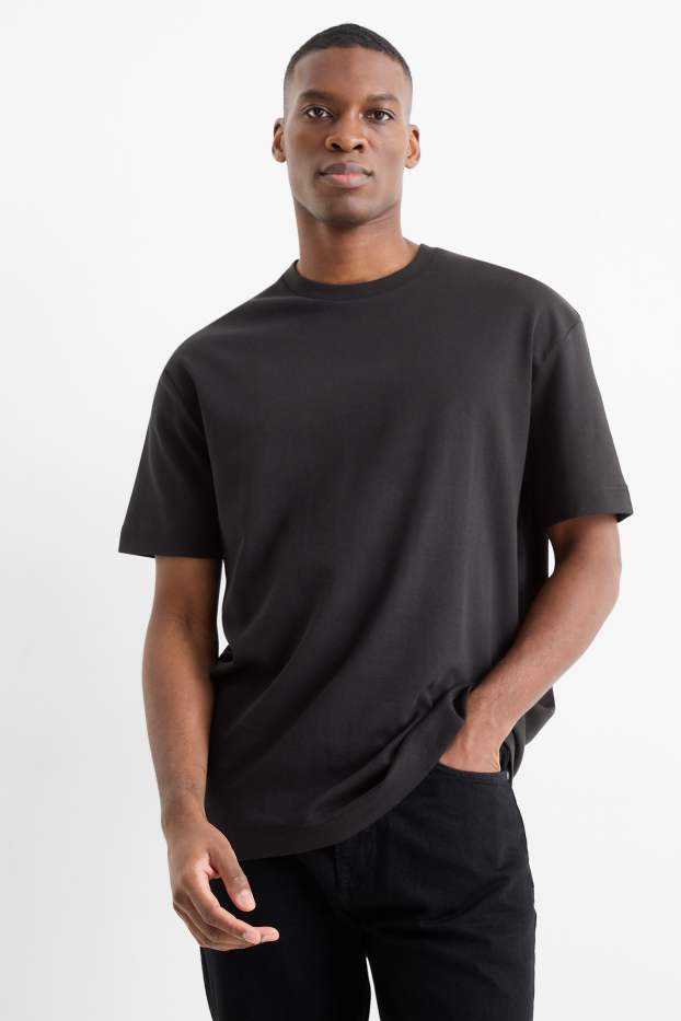 Uomo - T-shirt - regular fit - nero