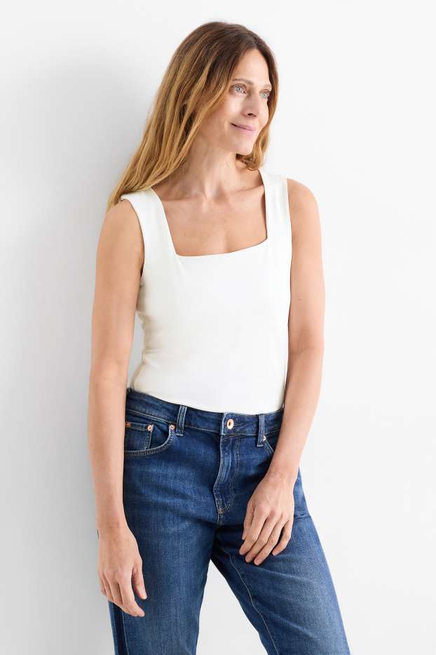 Donna - Confezione da 2 - top - bianco crema