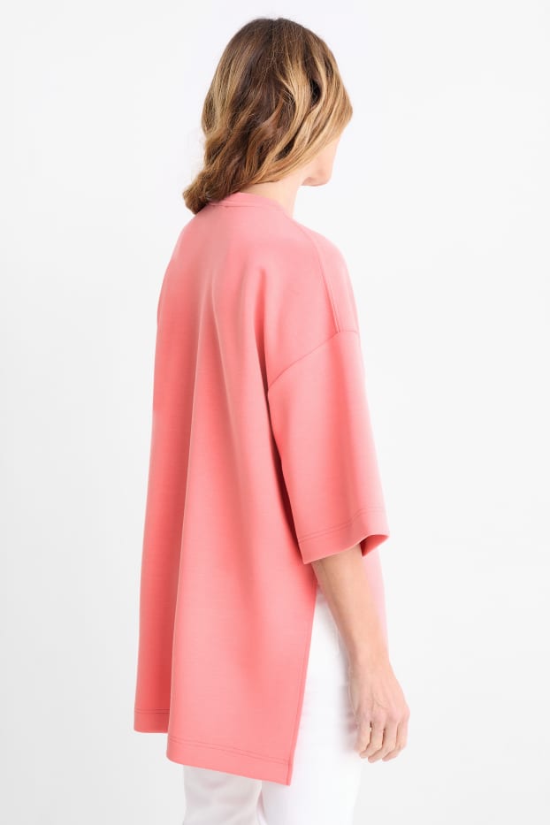 Damen - Basic-Sweatshirt - lachsfarben