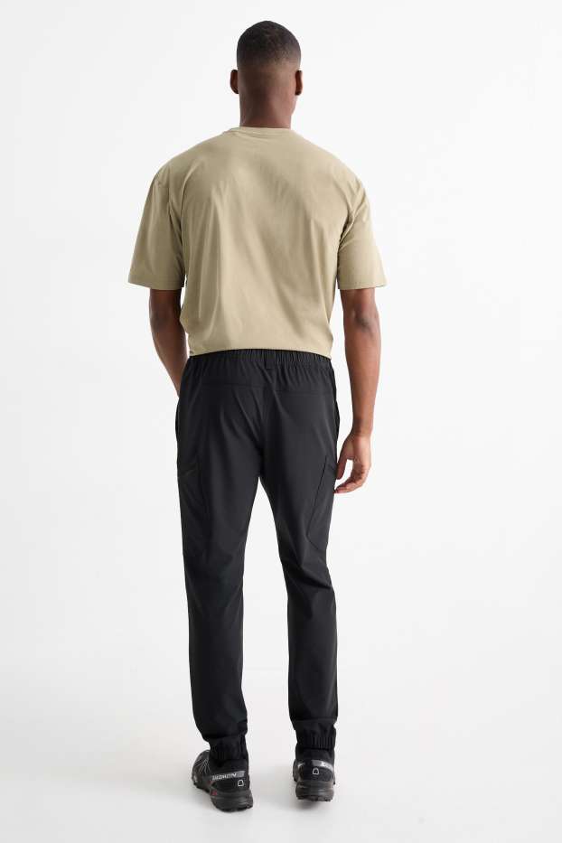 Hommes - Pantalon cargo de sport - regular fit - noir
