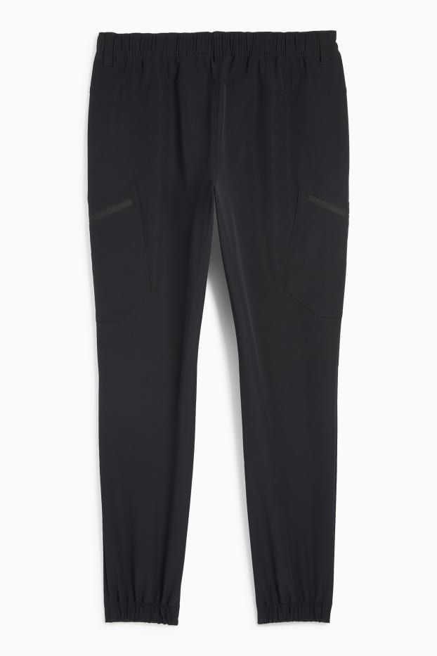 Hommes - Pantalon cargo de sport - regular fit - noir