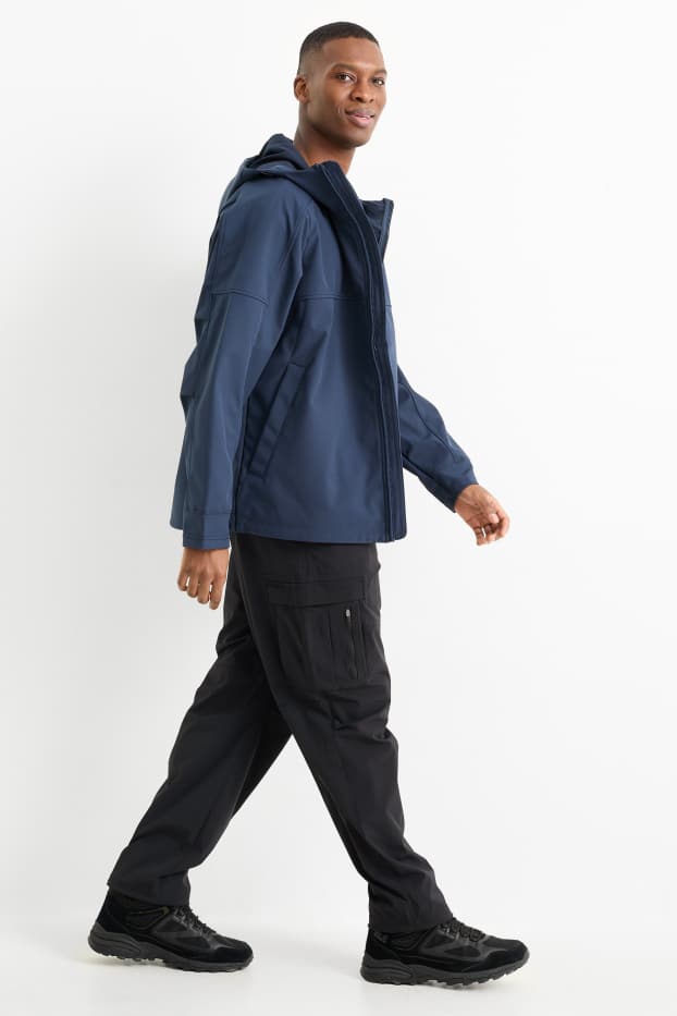 Hommes - Pantalon cargo de sport - relaxed fit - noir