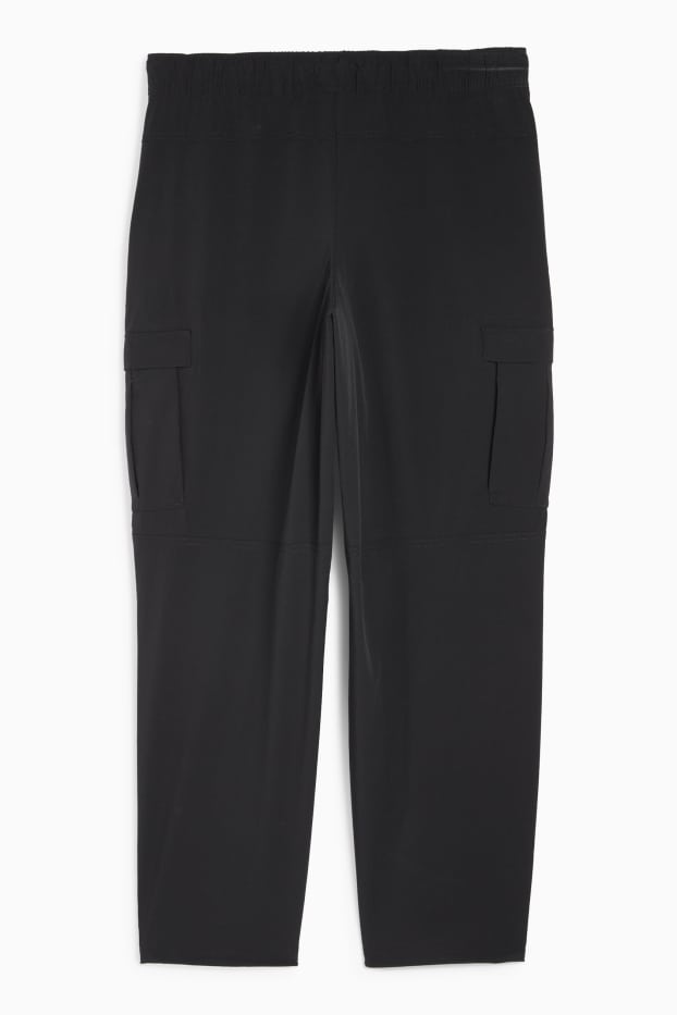 Hommes - Pantalon cargo de sport - relaxed fit - noir
