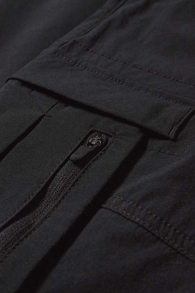 Hommes - Pantalon cargo de sport - relaxed fit - noir