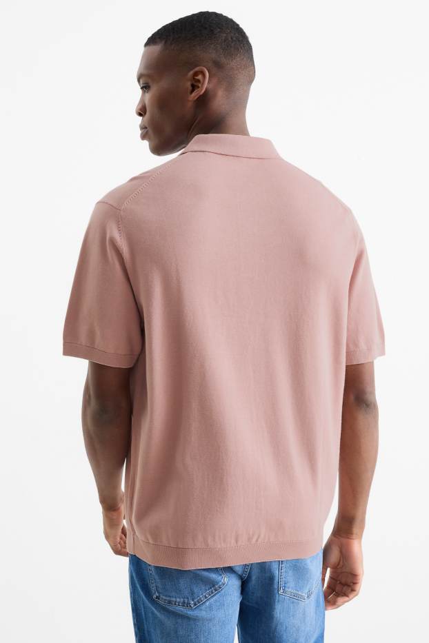 Hommes - Polo - rose