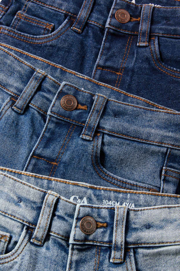 Copii - Băieți - Multipack 3 perechi - slim jeans - denim-albastru