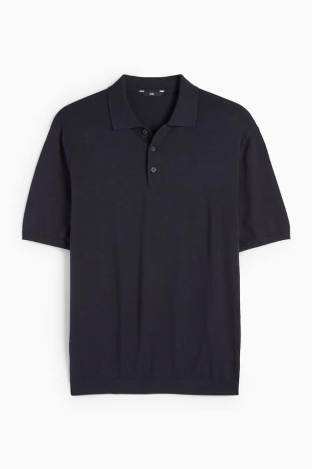 Hommes - Polo - bleu foncé