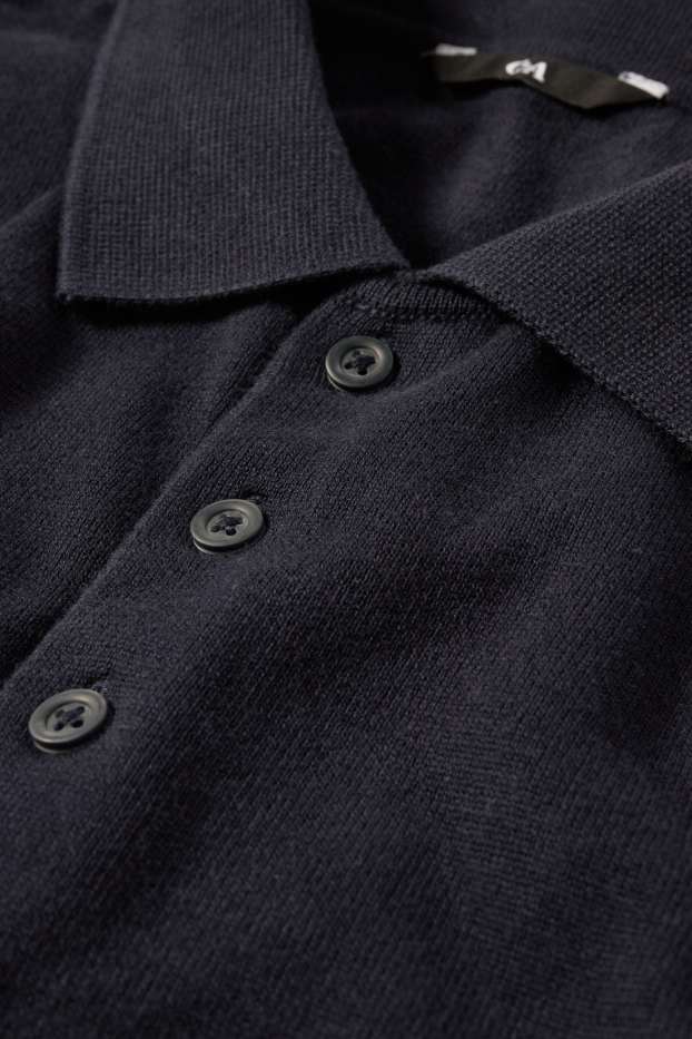 Hommes - Polo - bleu foncé