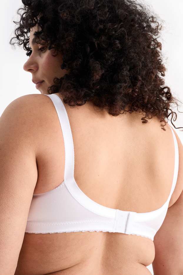 Women - Non-wired minimiser bra - shiny - white