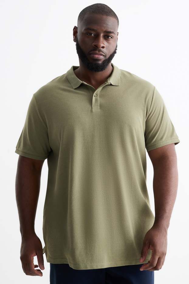 Mężczyźni - Koszulka polo - kaki