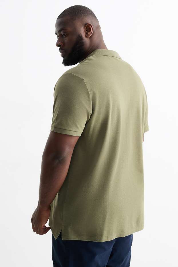Mężczyźni - Koszulka polo - kaki