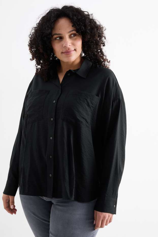 Damen - Bluse - schwarz