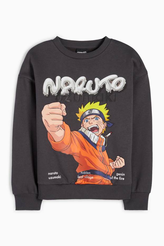 Bambini - Naruto - felpa - grigio scuro