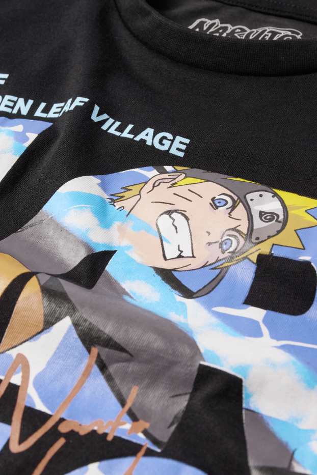 Děti - chlapci - Naruto - tričko s dlouhým rukávem - černá