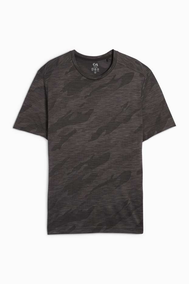 Home - Samarreta tècnica - regular fit - estampada - gris fosc
