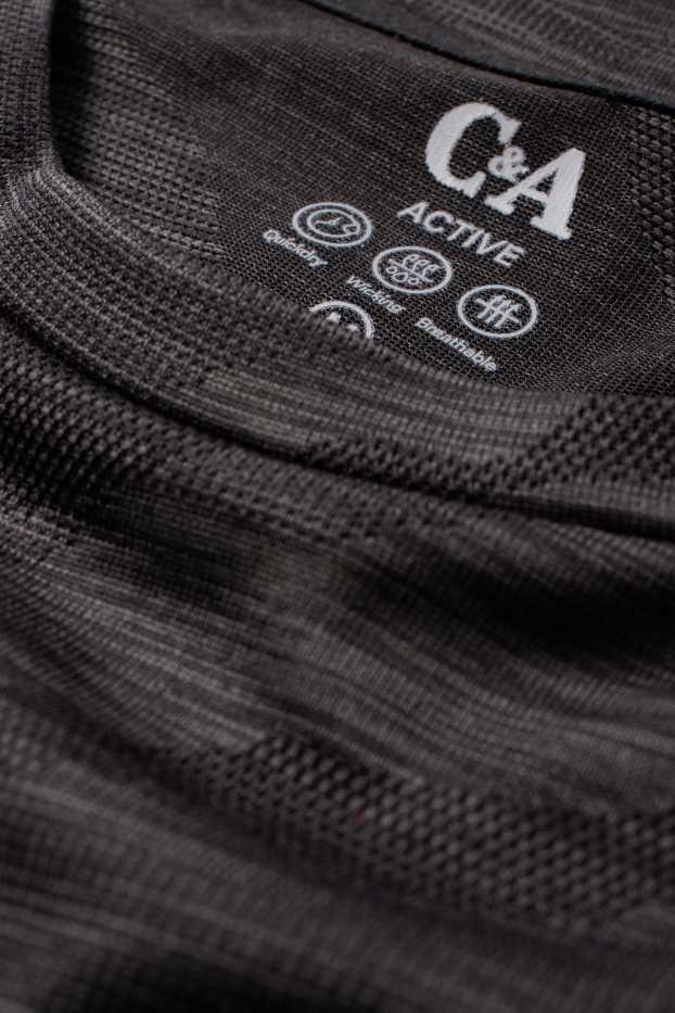 Home - Samarreta tècnica - regular fit - estampada - gris fosc
