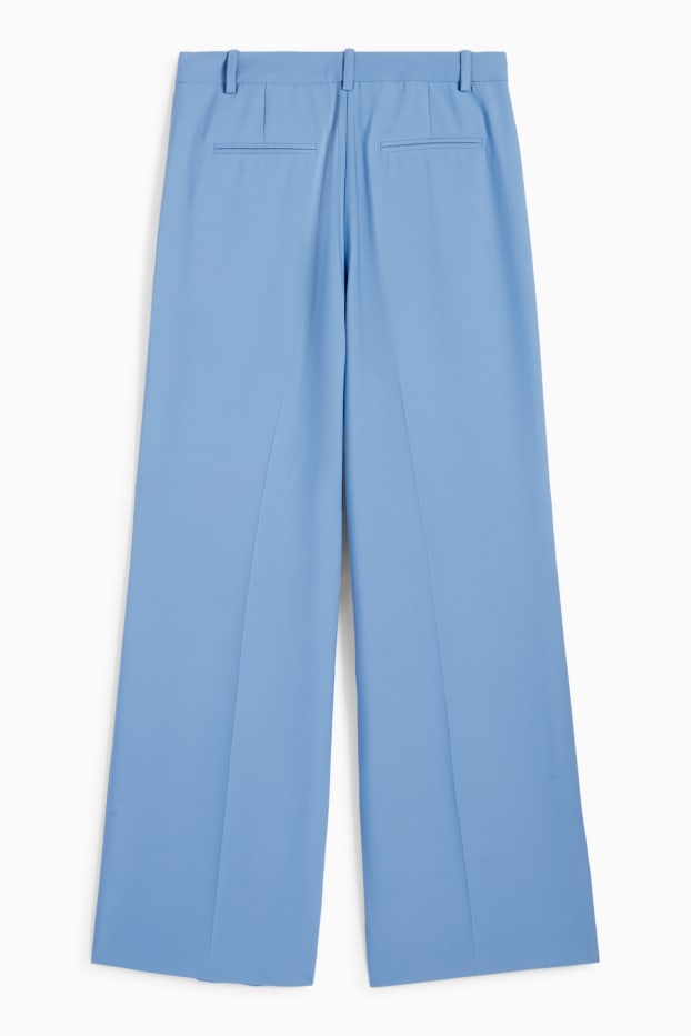 Donna - Pantaloni business - vita alta - tapered fit - blu