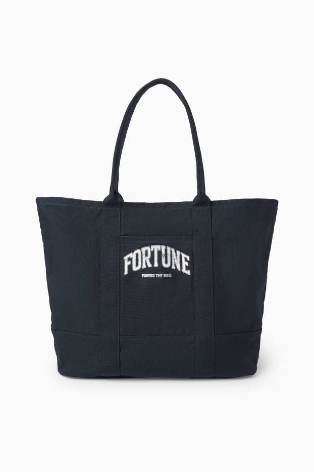 Heren - Grote shopper - donkerblauw