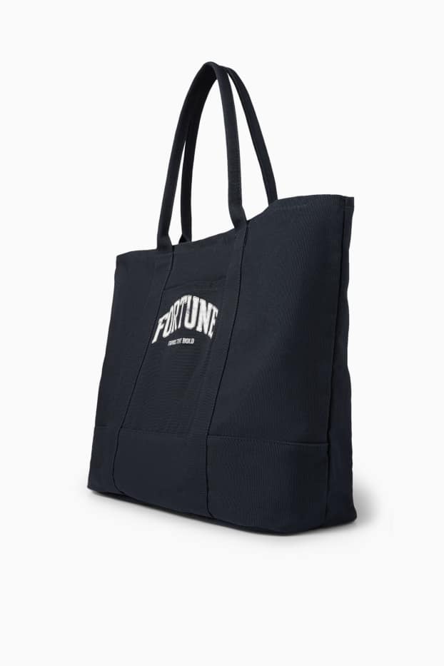 Heren - Grote shopper - donkerblauw
