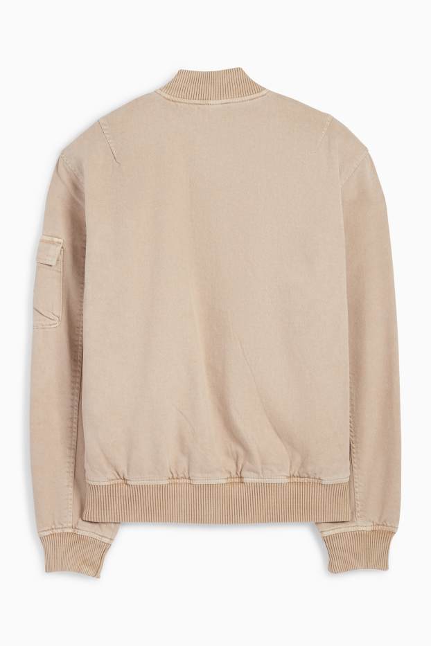 Hommes - Blouson aviateur - beige clair
