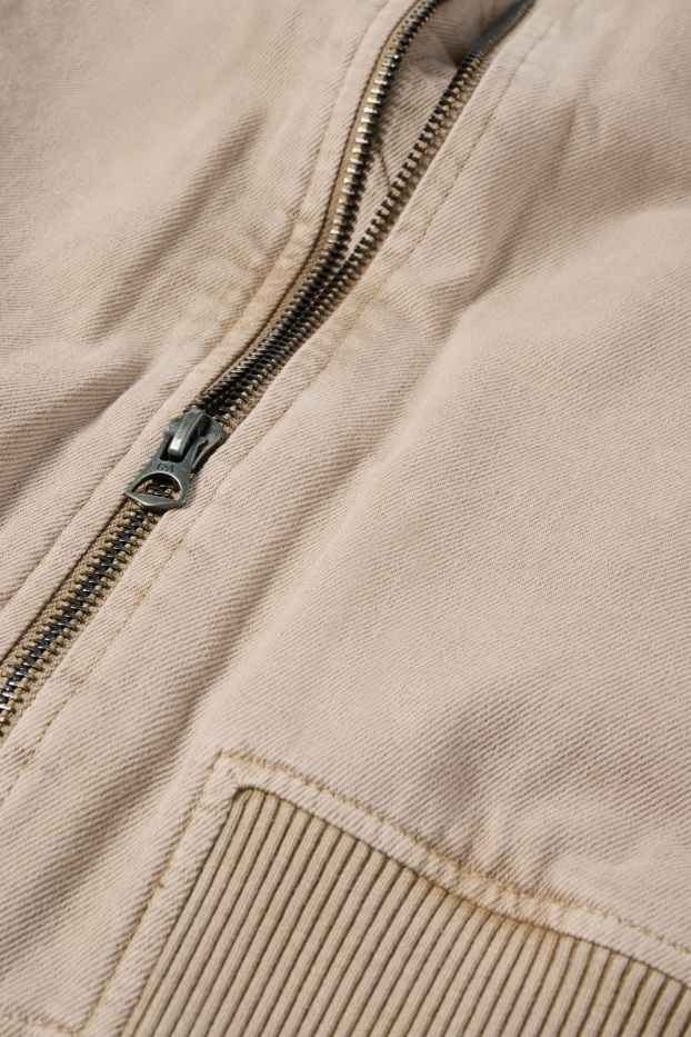 Hommes - Blouson aviateur - beige clair
