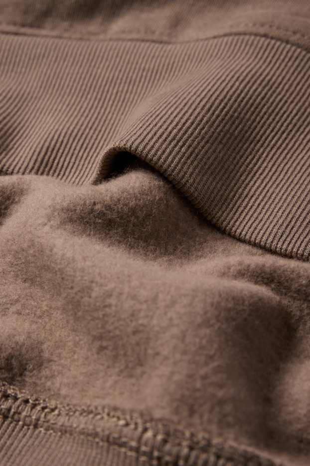 Uomo - Felpa con cappuccio oversize - marrone