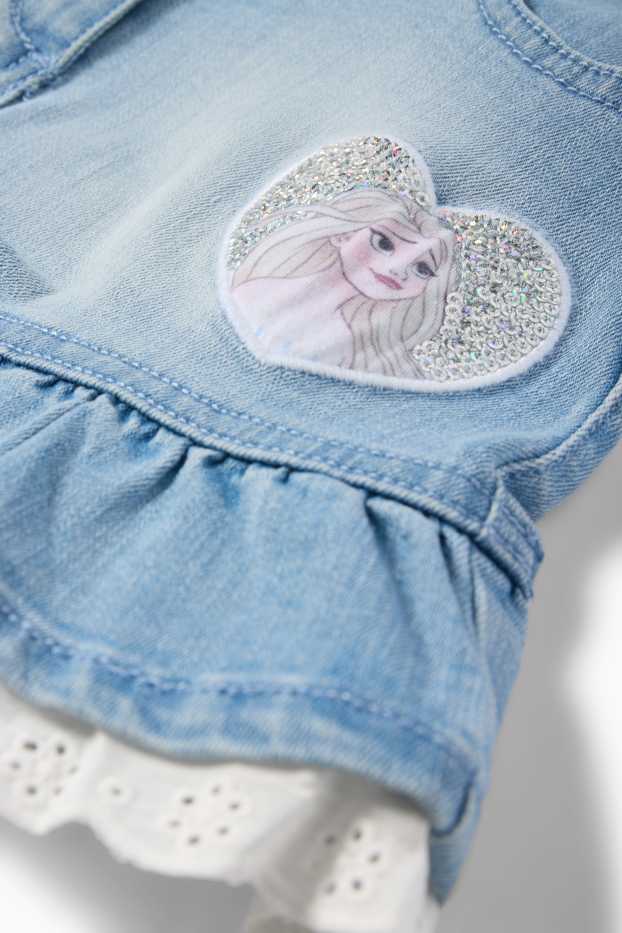 Bambine - Frozen - gonna di jeans con cintura - jeans blu