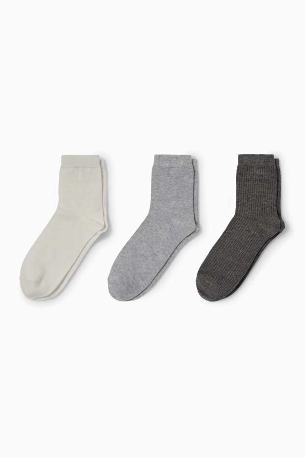 Damen - Multipack 3er - Socken - cremeweiss