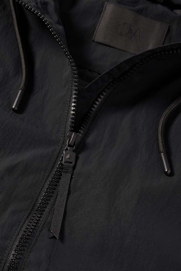 Damen - Jacke mit Kapuze - schwarz