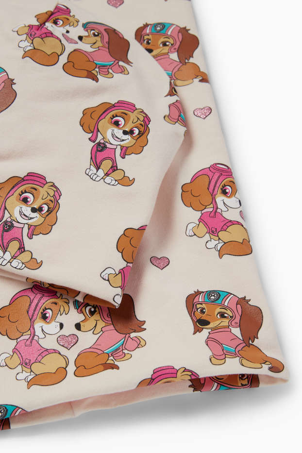 Kinderen: meisjes - PAW Patrol - Skye, Liberty - set - beanie en colsjaal - licht beige