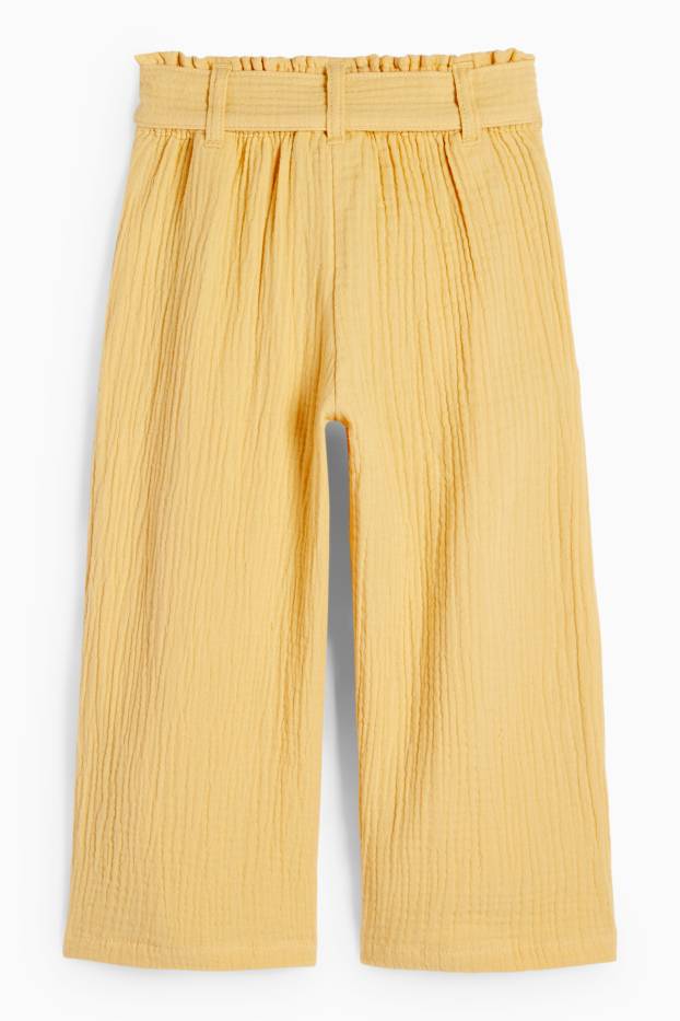 Children Girls - Cloth trousers - yellow