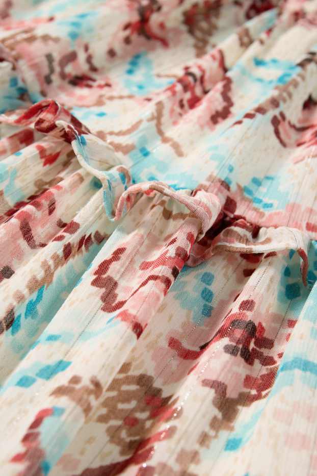 Bambine - Vestito - a fiori - bianco crema
