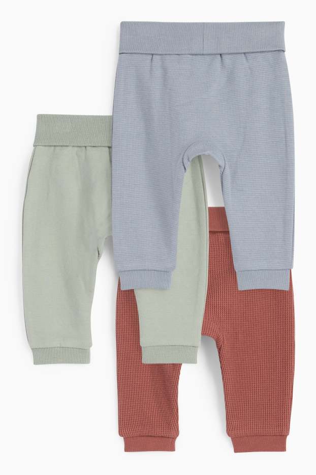 Neonati  - Confezione da 3 - pantaloni sportivi per neonati - verde