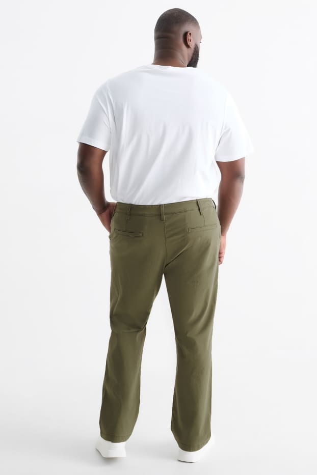 Pánské - Kalhoty chino - regular fit - khaki