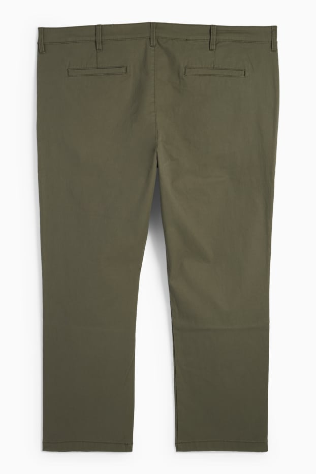 Pánské - Kalhoty chino - regular fit - khaki