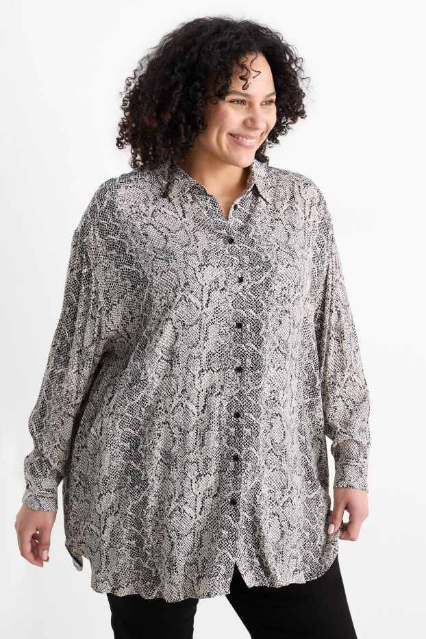 Donna - Blusa - fantasia - bianco / nero