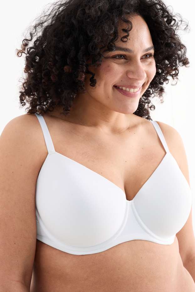 Women - Underwire bra - DEMI - padded - LYCRA® - white