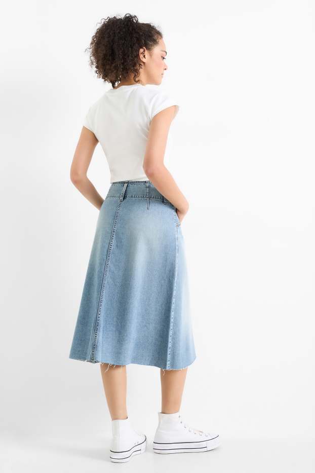 Damen - Jeansrock - jeansblau