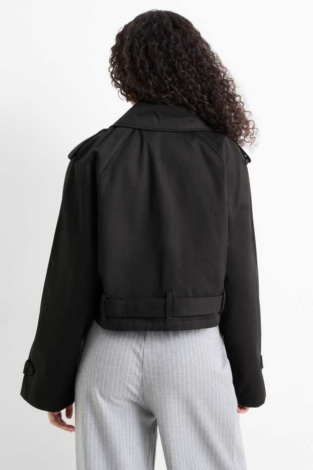 Dona - Gavardina crop - negre
