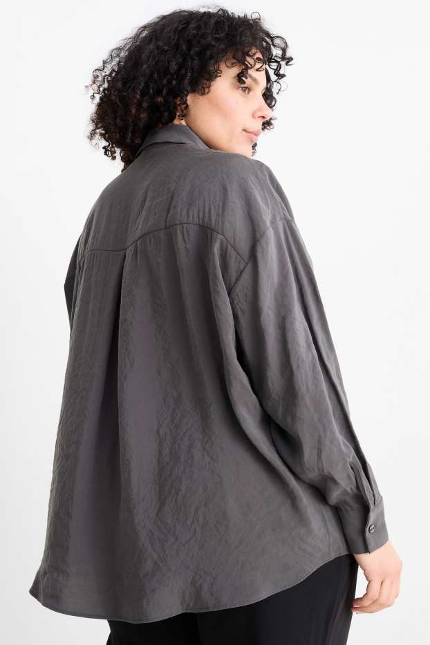 Women - Blouse - dark gray
