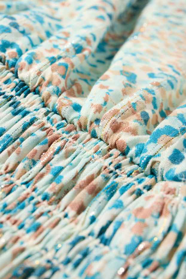 Kinder Mädchen - Kleid - gepunktet - grün