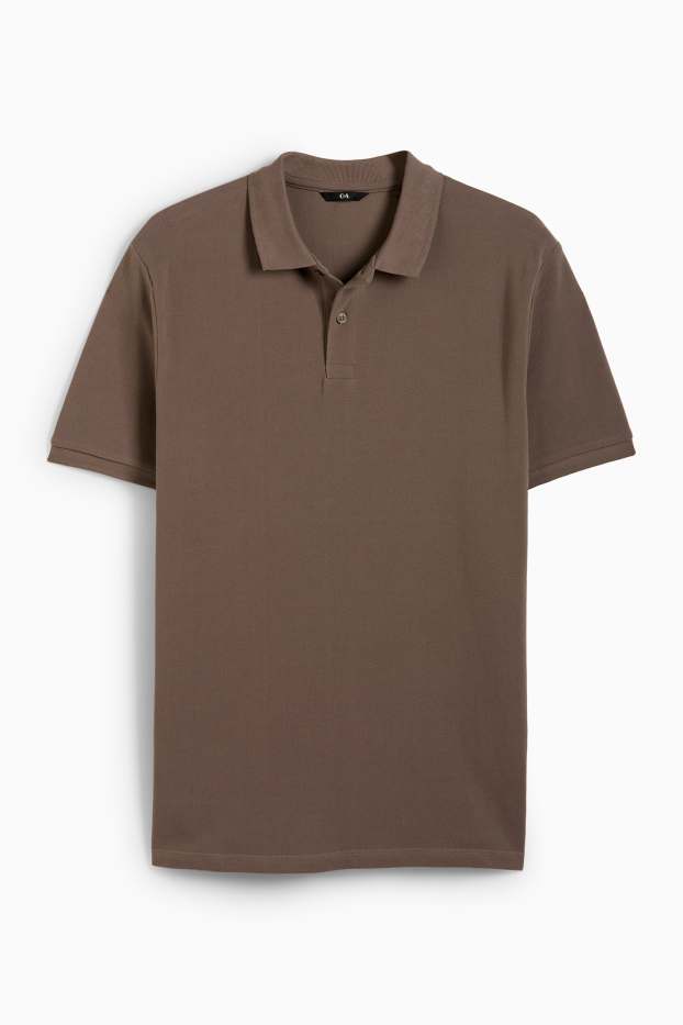 Herren - Poloshirt - hellbraun