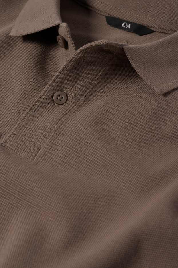 Herren - Poloshirt - hellbraun